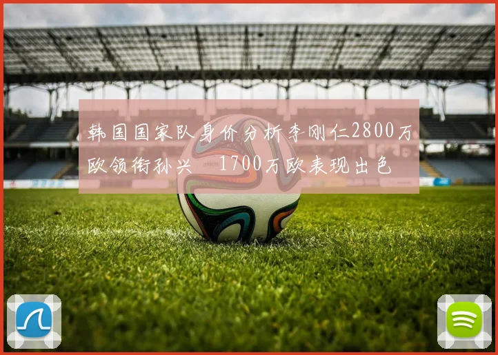 韩国国家队身价分析李刚仁2800万欧领衔孙兴慜1700万欧表现出色